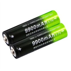2 batteries 18650 9900mAh...